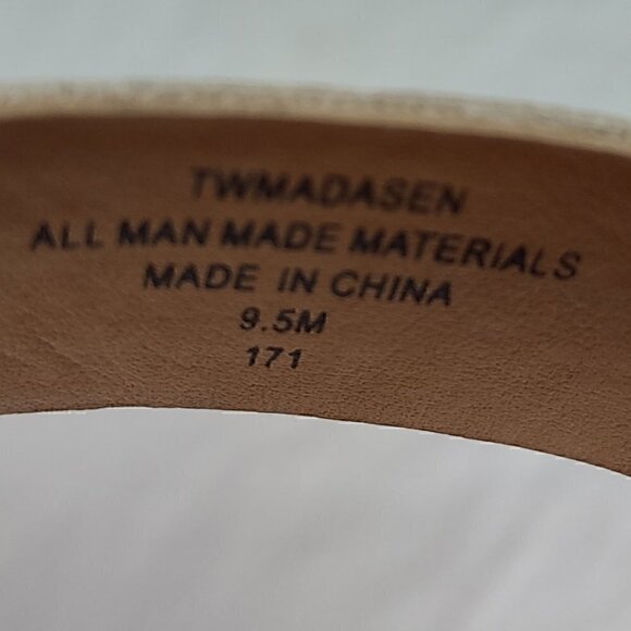 Tommy Hilfiger Madasen Cork Wedge White Leather 3.5 Heel Shoes Size 9.5 - Picture 10 of 11